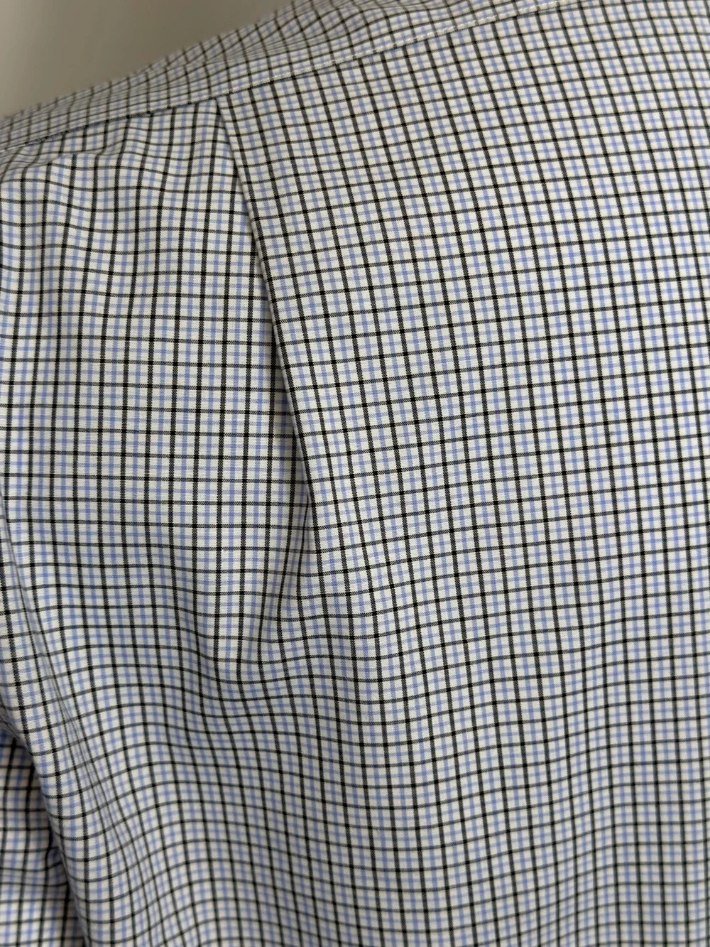 Polo Ralph Lauren XL Non-Iron Dress Shirt Blue Check Classic Fit